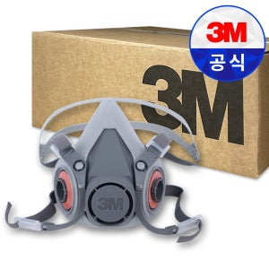 3M 6200 24개 1박스 마스크면체 방독 방진 정화통 필터 방독면