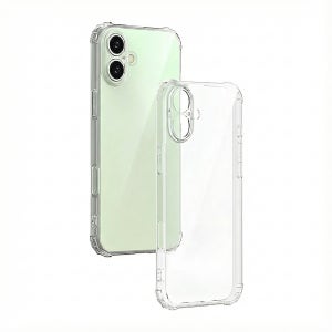 방탄 범퍼 젤리 케이스 1+1 투명, 아이폰16 플러스