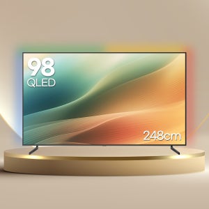 루컴즈 QLED 스마트 TV 248cm(98인치), 구글 3.0 T9803CKG, 스탠드 기사방문설치