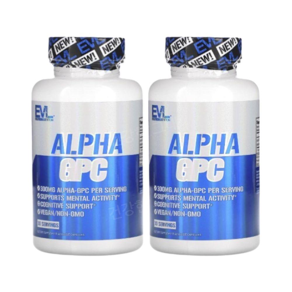 EVL Alpha GPC 150mg 60캡슐 2개 알파 지피씨
