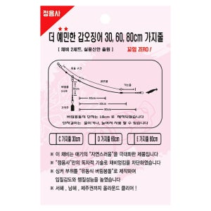 정음사 더 예민한 갑오징어 가지줄 60CM