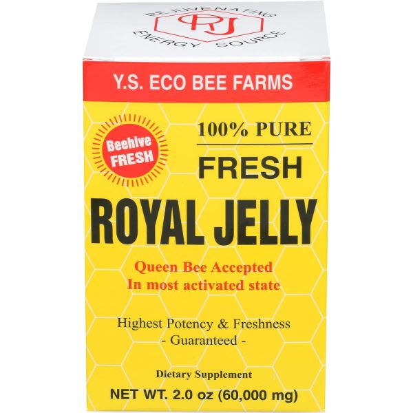 100% 퓨어 프레시 로얄젤리 60000mg <b>YS</b> <b>에코비팜</b> 2.0온스 액상