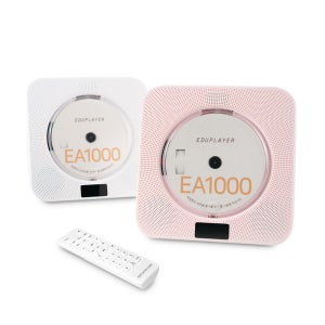에듀플레이어 무선 스탠드형 CD플레이어 EA1000C 취침볼륨 내장배터리 USB-C 블루투스CD 블루투스인아웃 MP3 FLAC 리모컨 알람 FM라디오