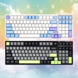 [한글정발] AULA F98 독거미 키보드 풀윤활 커스텀 무소음 적축 풀배열 아우라 경해축