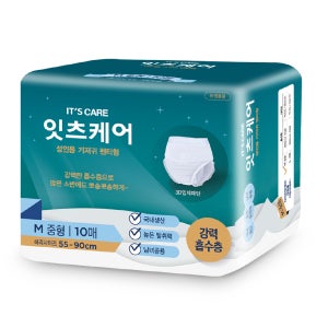 잇츠케어 국내생산 성인용 기저귀 팬티형 중형, 10개입, 1개