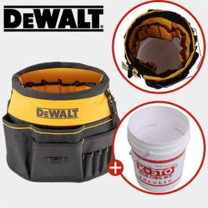 디월트 바스켓 공구 버킷 툴백 볼트 보관 드릴집 작업 벨트 못주머니 DWST560109