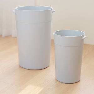 셰프의 장난감 종량제 사무실 화장실 가정 원형 회색 오픈 휴지통 30L, 1개
