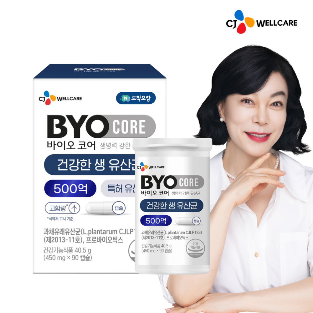 CJ 바이오코어 500억 보장 부자 최화정 유산균 상온보관 프로바이오틱스 90캡슐, 1개