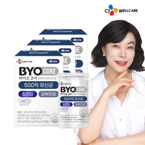 [135일분] CJ 바이오코어 500억 보장 부자 최화정 유산균 상온보관 프로바이오틱스 90캡슐, 3개