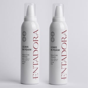 머리 에센스 열보호제 미용실 컬링 엔타도라 리브인 폼 화이트머스크, 200ml, 2개