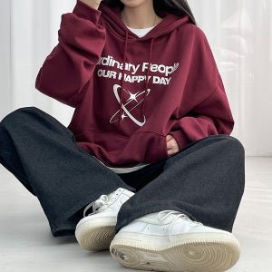 오드 스타 후드티 4컬러 루즈핏 레터링 긴팔 간절기 오버핏 학생 y2k 10대 캐주얼