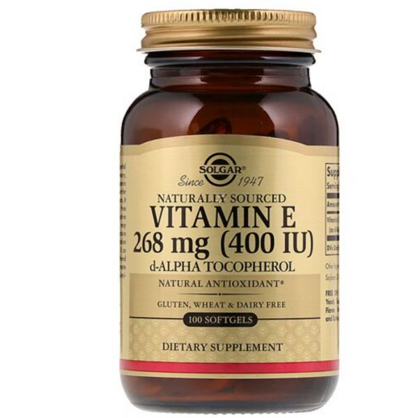 솔가 <b>비타민</b>E <b>퓨어 D</b> <b>알파 토코페롤</b> 268mg 400IU 소프트겔 100개