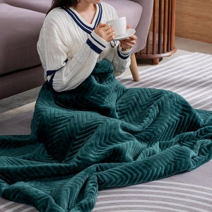 이메텍 프리미엄 벨벳 전기담요 GOK-097 (에메랄드그린)