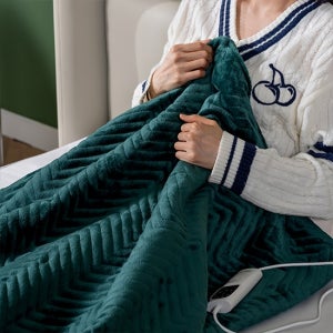 이메텍 프리미엄 벨벳 전기담요 GOK-097 (에메랄드그린)