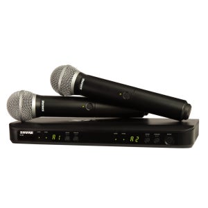 슈어 무선 마이크 BLX288/PG58 무선 2채널 핸드 세트
