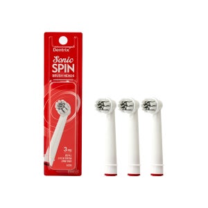 덴트릭스 소닉스핀 전동칫솔 교체용 칫솔모 3P 1개
