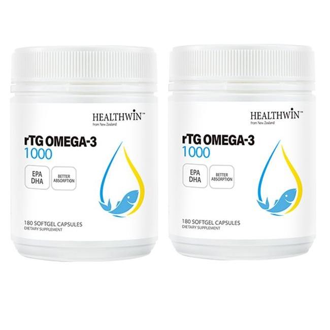 뉴질랜드 헬스윈 <b>HealthWin Omega3</b> 알티지 오메가3 1000mg 캡슐 180정