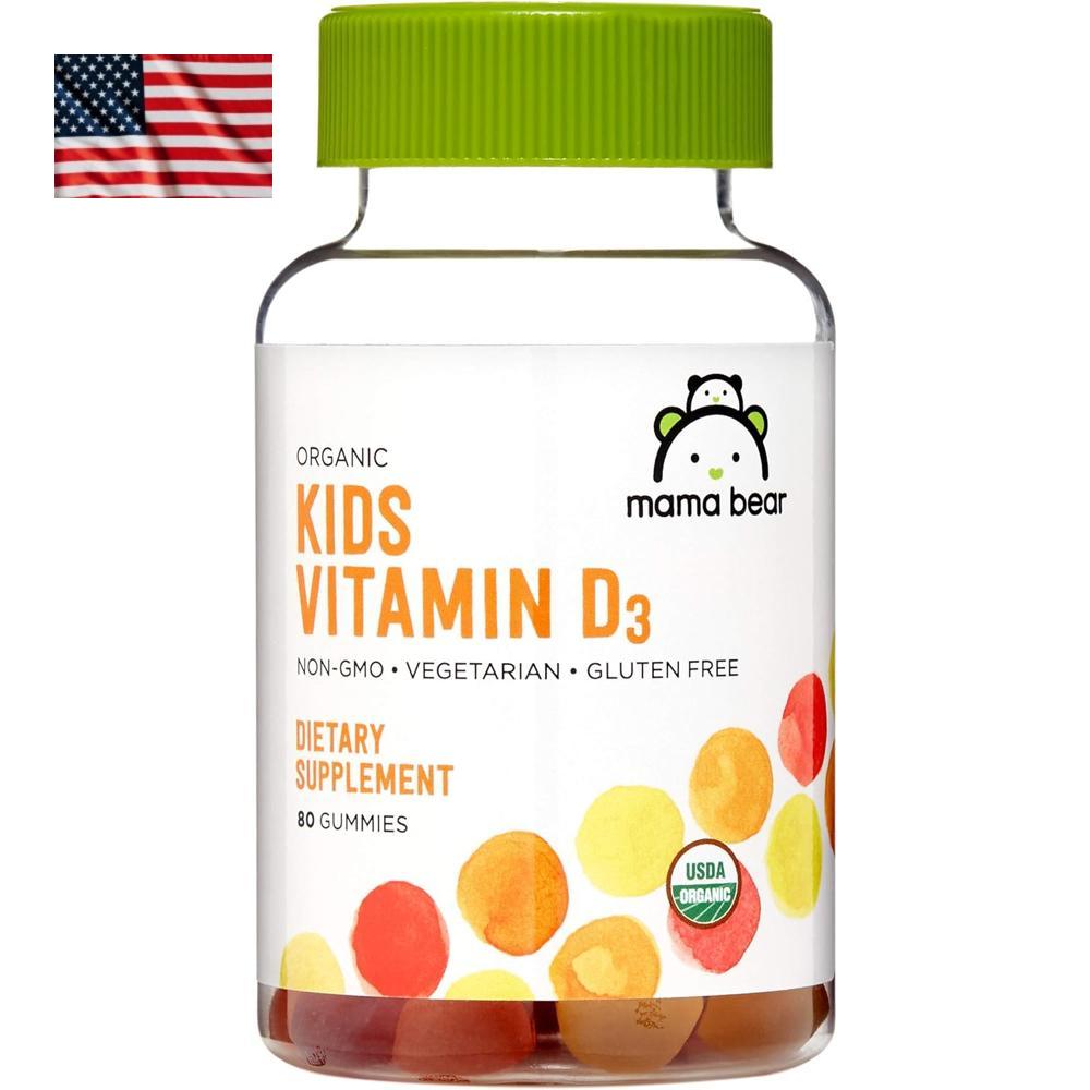 Mama Bear Kids Vitamin D3 <b>25mcg</b> <b>구미</b> 80개 마마베어 <b>키즈</b> 젤리