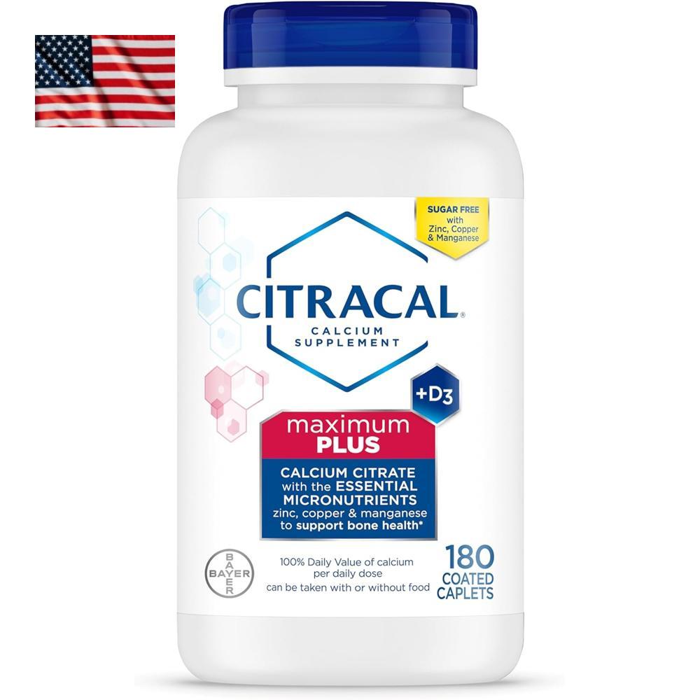 <b>Citracal</b> Maximum Calcium 시트라칼 <b>비타민D</b>3 25mcg 180캡슐