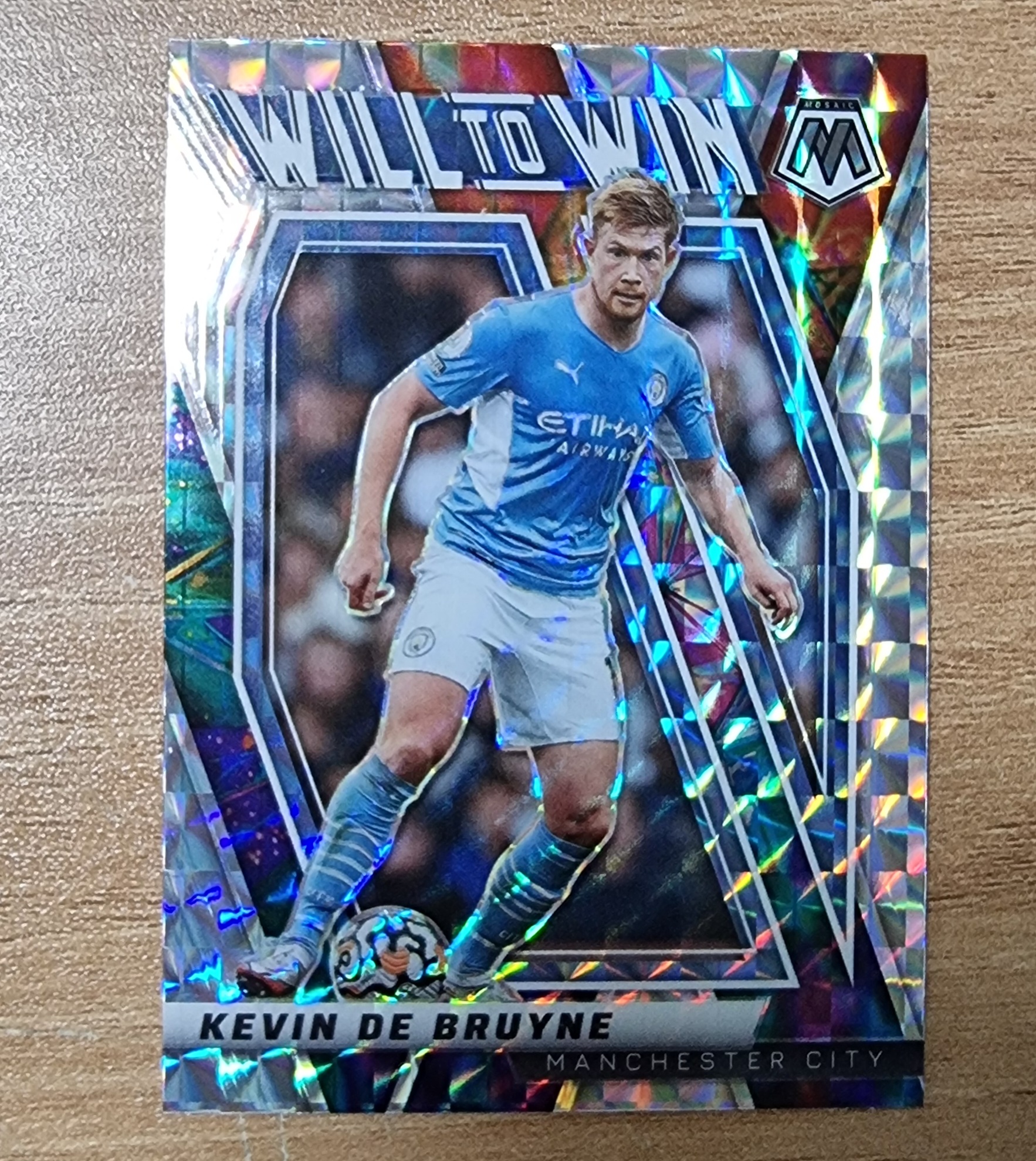 케빈 데 브라이너 2021-22 Mosaic Kevin De Bruyne Will to Win Mosaic Prizm No-2 축구카드