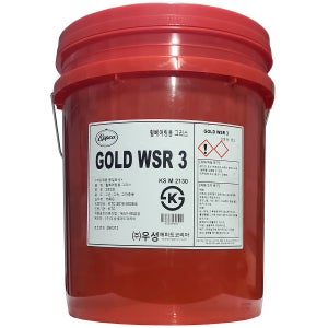 우성 앱코 골드 WSR3 휠베어링 그리스 15KG 리튬복합 고성능 빨간 구리스 말통 (적점 244도 내열) 고하중 고속 화물차 덤프트럭 굴삭기 포크레인 트랙터 고열 중장비 다목적