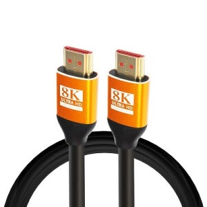 엠비에프 HDMI V2.1 UHD 8K 지원 골드 슬림 케이블 길이 1M MBF-SGHD2101