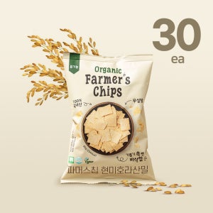 무설탕 쌀과자 유기농 파머스칩 현미호라산밀 현미칩 60g x 30봉