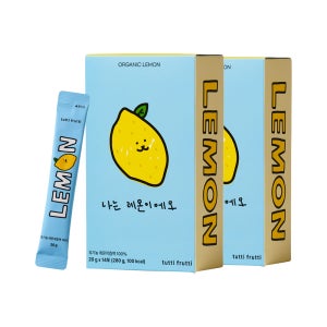 뚜띠프루티 유기농 레몬즙 스틱 NFC 착즙 100% 레몬수 원액 14포, 2개