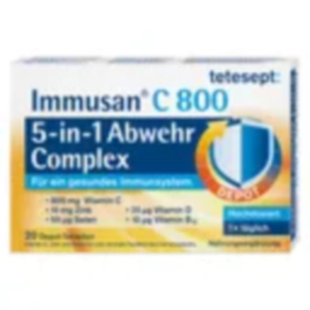테테셉트 Tetesept Immusan C 800mg 5in1 복합 20정 6팩 비타민 셀레늄 아연 <b>종합</b> 영양 보충제