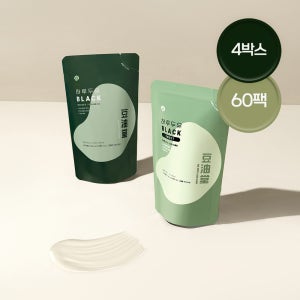 하루두유 BLACK 국산 서리태콩물 무설탕 고단백 무첨가 검은콩두유 외 1종 4박스 60팩