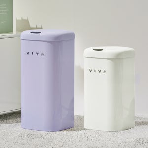 비바 센서 휴지통 디엣지 11+20L세트 종량제 기저귀 냄새차단 자동 센서 휴지통