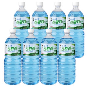 유니켐 에탄올 워셔액 사계절 친환경 식물성 1.8L, 8개