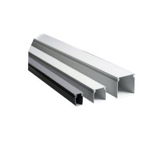PVC 와이어링 덕트 DS 밀폐형 40x80 2M 20EA (커버 포함) / 영신프라텍