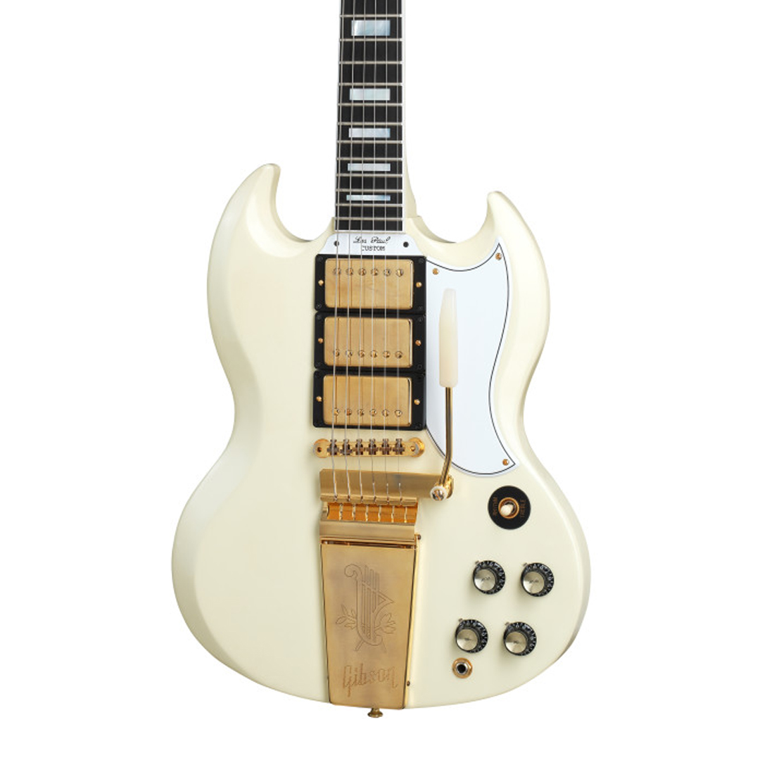 GIBSON 깁슨 일렉기타 1963 레스폴 SG 커스텀 리이슈 3-픽업 마에스트로 VOS