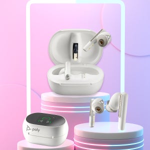 HP POLY 보이저 프리60+ 화이트 충전케이스 c타입이어폰 인이어 7Y8G8AA