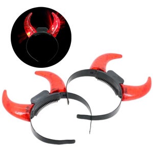 고급형 LED 야광 붉은 악마 머리띠 야구 축구 스포츠 월드컵 올림픽 행사 운동회 응원 용품