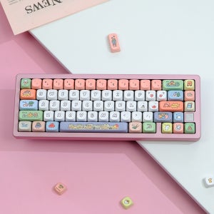 스마일 페이스 MOA 키캡 PBT 염료승화 126키 귀여운 조약돌 독거미 한무무 앱코