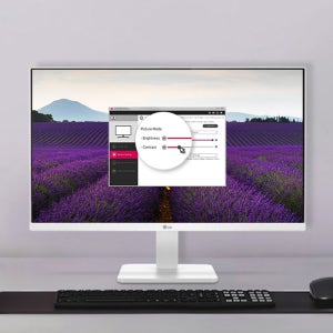 LG 광시야각 60cm 화이트 PC컴퓨터 모니터 24MR400W IPS패널 FHD 100Hz 5ms 사무용 업무용 가정용