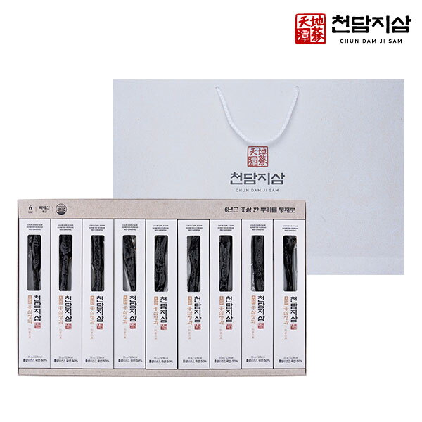 [천담지삼 ] 6년근 홍삼정과 세트(6년근 9개입)