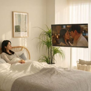 국내생산 3세대 삼탠바이미 이동식 거치대 티비 스탠드 모니터 중소 삼텐바이미 43인치 TV