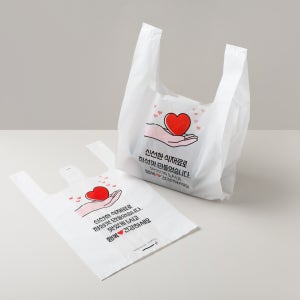 하트손/ HD유백 배달비닐봉투 소소42호100매 배민 요기요 쿠팡잇츠 배달의민족 포장봉투