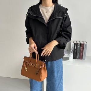여성 럭키 후드점퍼 야상 가을 자켓 오버핏 빅사이즈