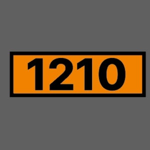 1210 인쇄용 잉크 D014 유해화학물질 운반차량 운송 배송 un번호 산업스티커 15x5cm