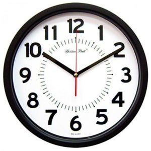 인테리어 무소음 검정 오피스형 벽시계 국내제조