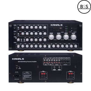 카날스 KQ-800W 앰프 800W 4채널 USB 블루투스 사무실 노래방 펍 헬스장