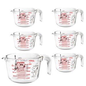 파이렉스 스누피 계량컵 1000ml x 6개