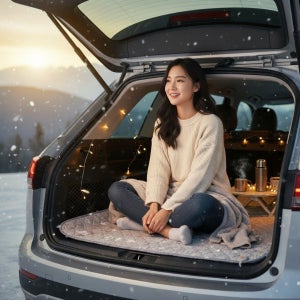 (온도 급상승) 초경량 차량용 12V 전기 장판 화물차 온열 매트 차박