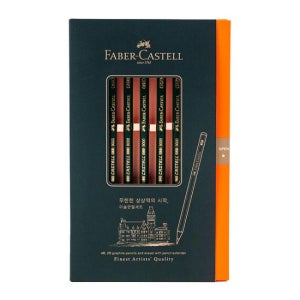알파문구 파버카스텔 미술연필세트 9000 (4B,4입+2B,2입+지우개+펜슬홀더)
