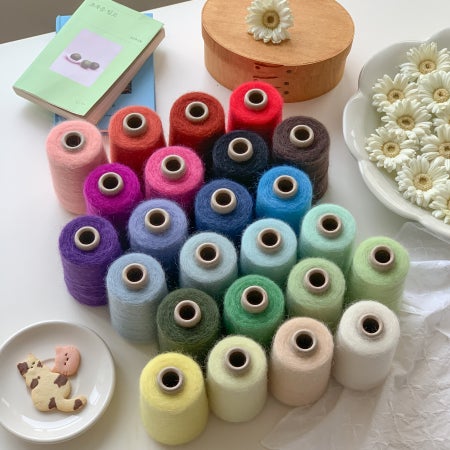 [키드 모헤어] 뮬리 콘사 (100g, 24 colors)