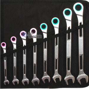 핫툴 경량형 기어렌치 세트 8pcs 고급 스패너렌치 8mm-19mm 스파나 깔깔이